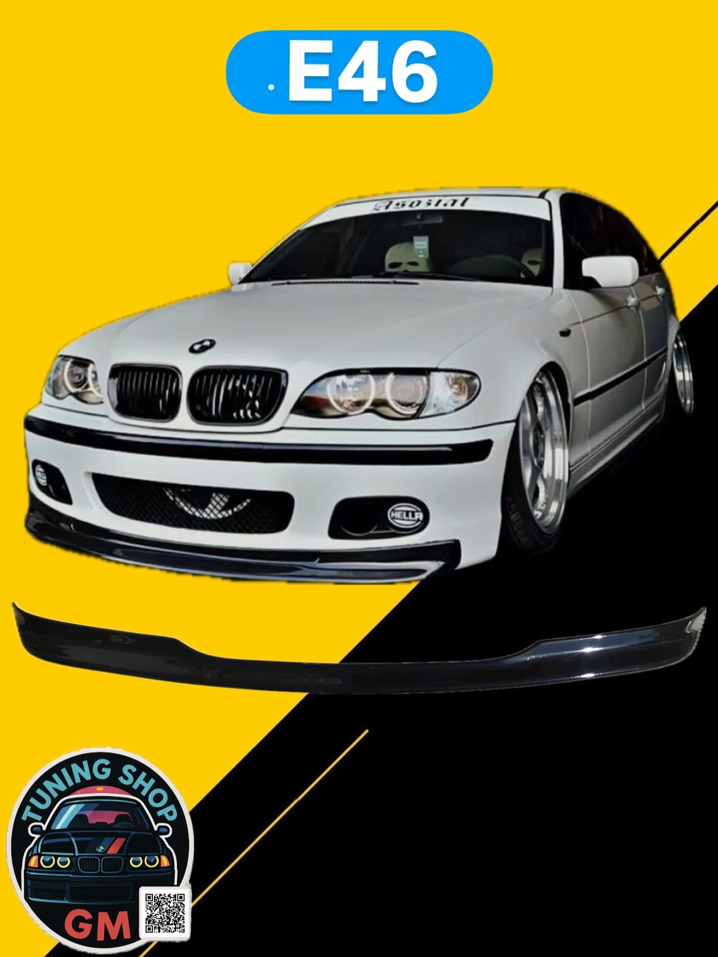 BMW E46 CSL Lip Спојлер за M-Tech Браник
