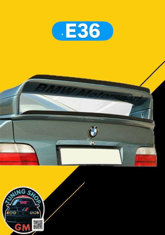 BMW E36 GT Спојлер Lip Додаток - Црна Боја