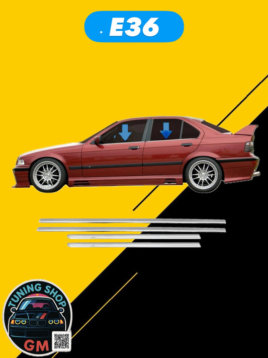BMW E36 - Хром лајсни за прозори (Sedan)