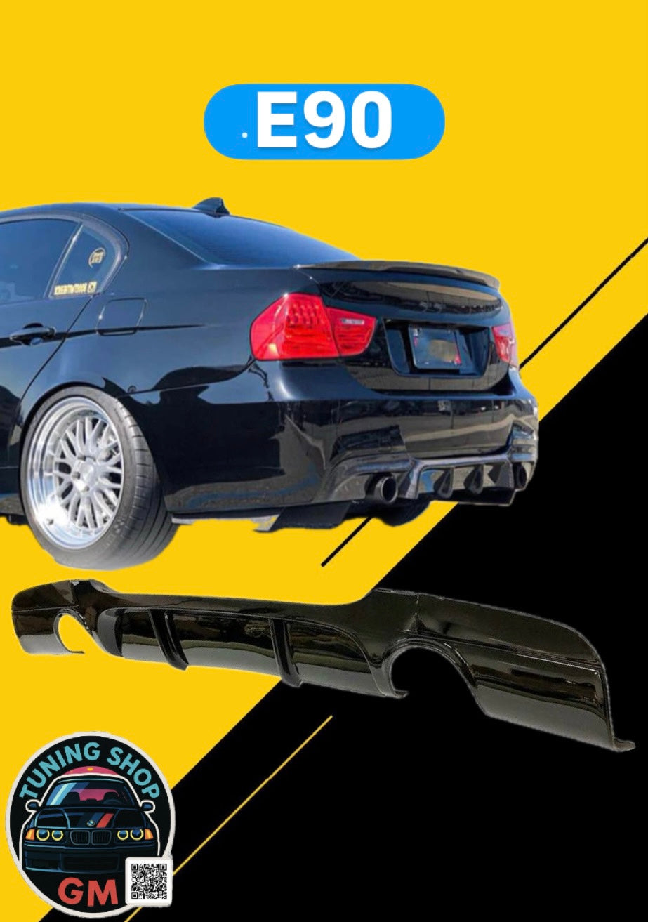 BMW E90 Заден Дифузер за M-Tech Браник - Црна Боја